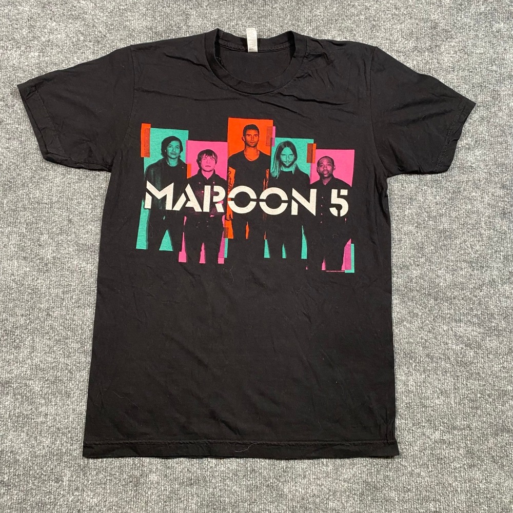 Maroon 5 North America Tour 2013 Concert T-Shirt Black Mens‎ Medium USA Made